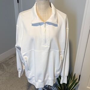 Old Navy Active Dynamic Fleece Half-Zip - White